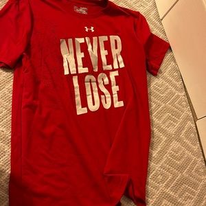Youth UA tee- heat gear